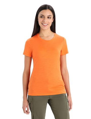 Flash Women's Icebreaker Merino Tech Lite II Short Sleeve T Shirts | USA 1575QMAZ